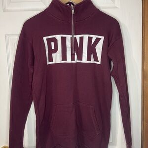 Victoria's Secret PINK Burgundy Zip-Up